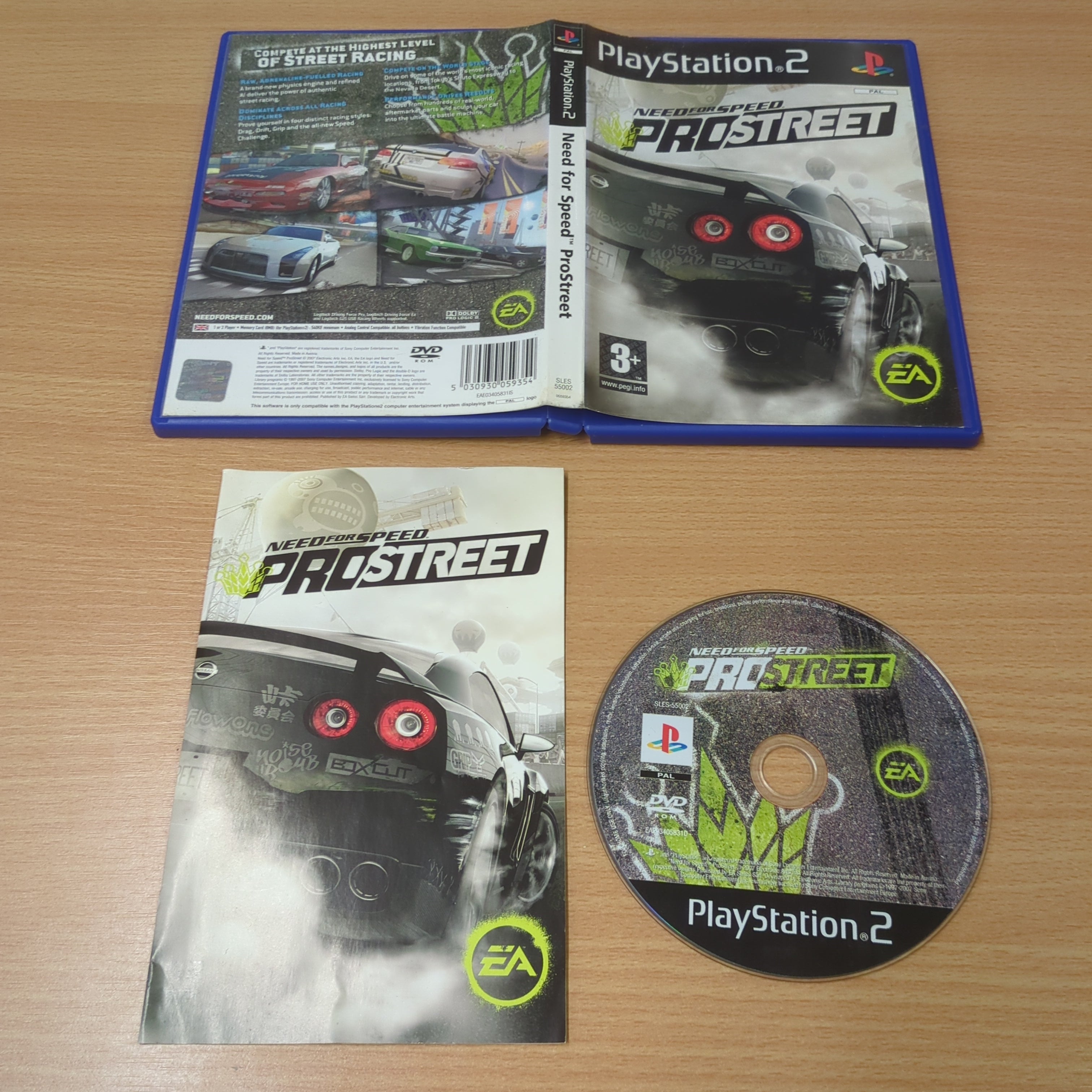 Need For Speed ProStreet Sony PS2 game Need For Speed ProStreet Sony PS2 game